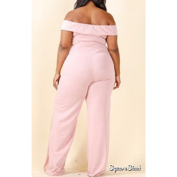 Pretty in Pink Jumpsuit (Plus Size) - Picture 3 of 3